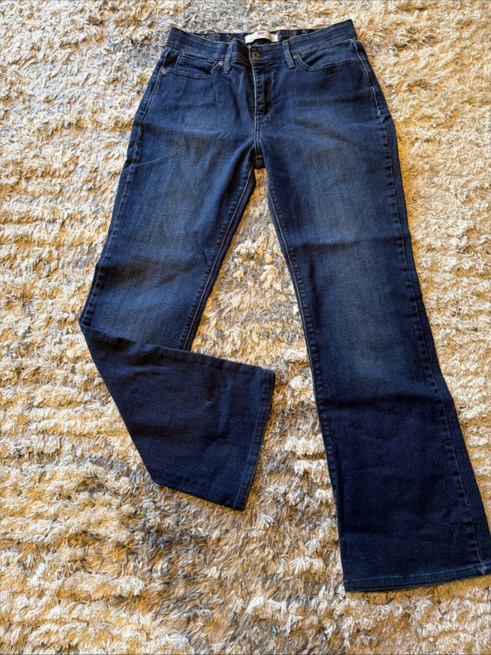 LEVI’S 525 Perfect Waist Boot Cut Dark Wash Stretch Denim Women’s 10M